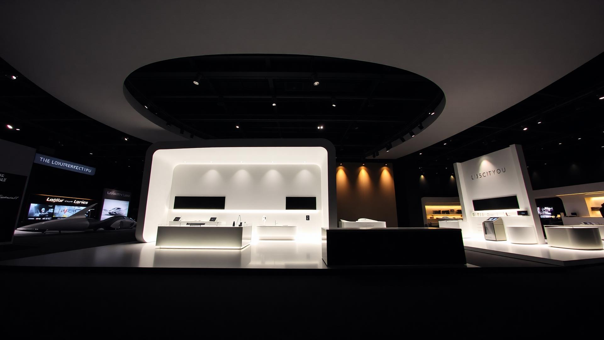 Custom trade show booth on the show floor by Silverline